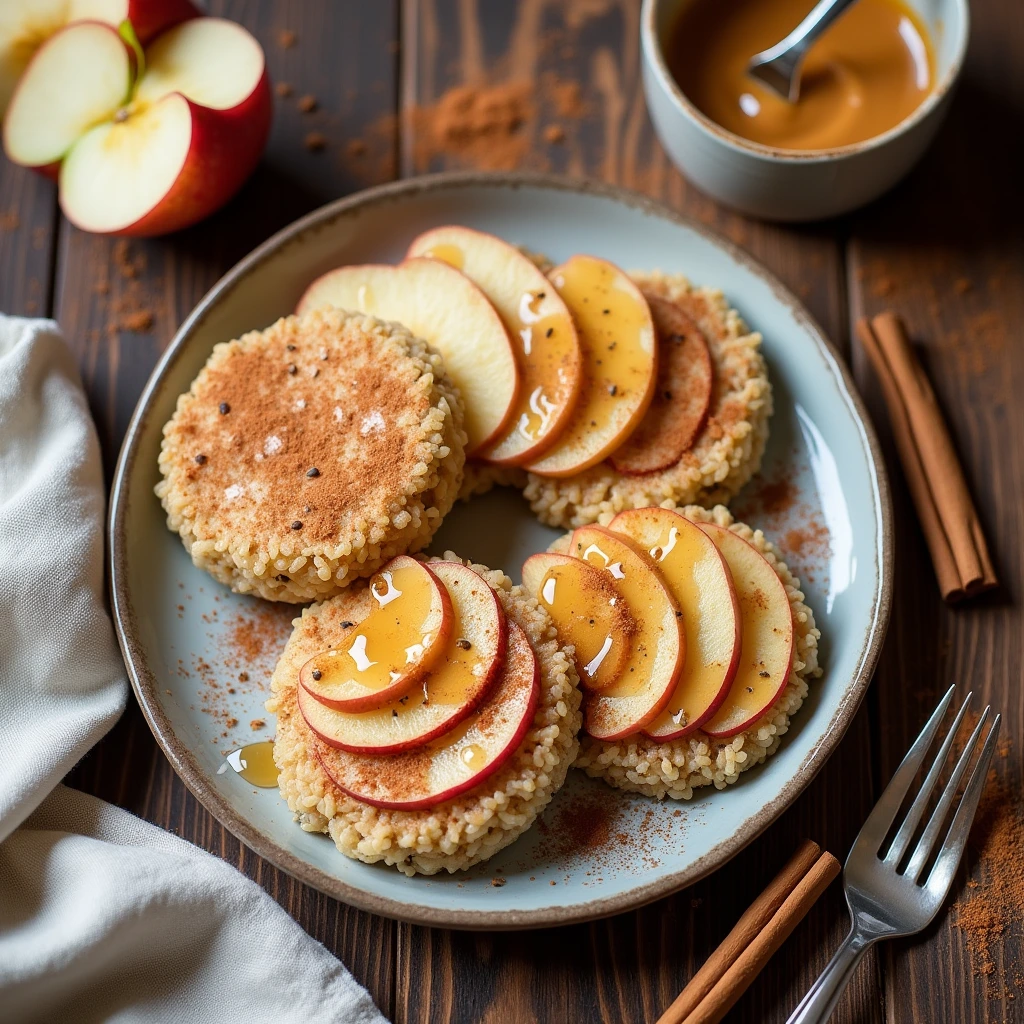 apple cinnamon rice cakes