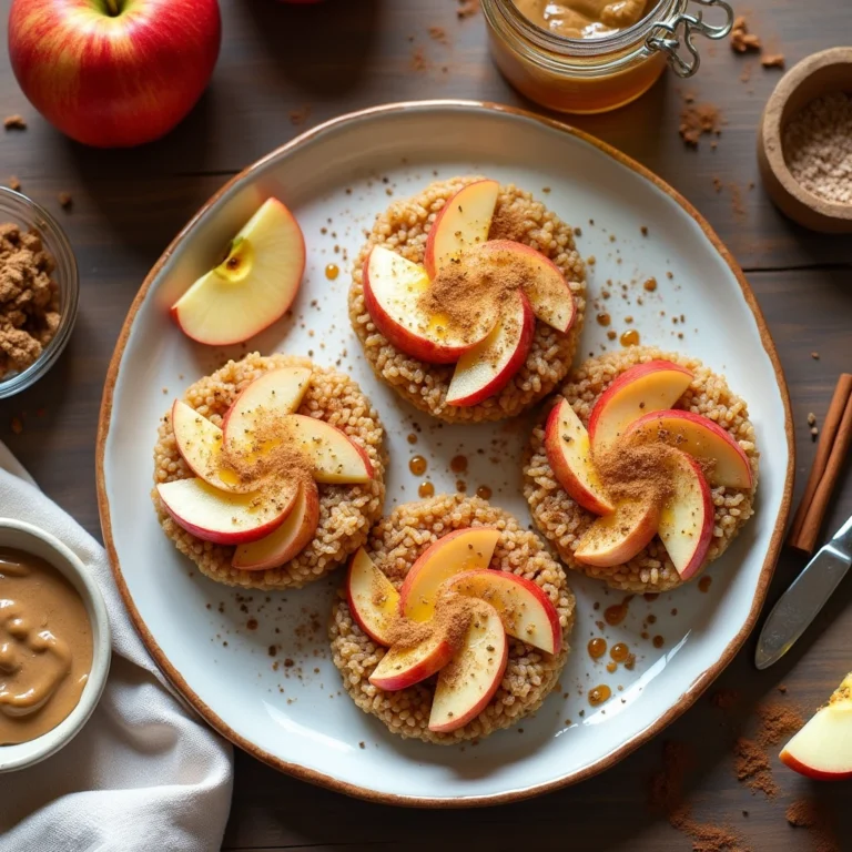 apple cinnamon rice cakes